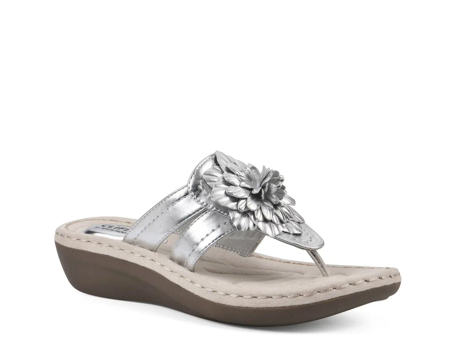 

Сандалии Cassia Wedge Sandal Cliffs By White Mountain, серебряный/металлик