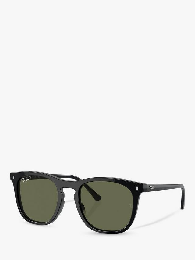 

Мужские поляризованные прямоугольные солнцезащитные очки rb2210 Ray-Ban, черный