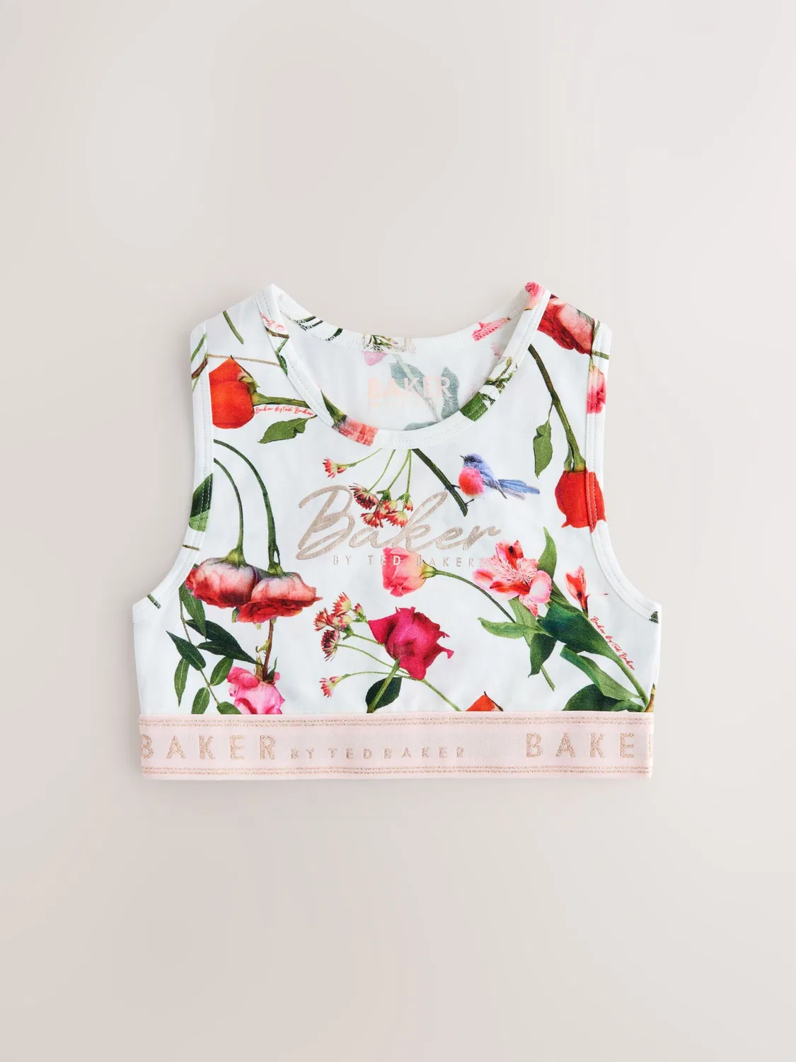 Топ Baker by Ted Baker в нежно-розовом, пастельно-розовом и белом цветах — фото 3