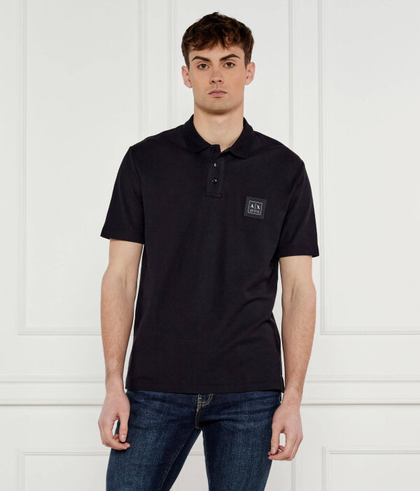 

Рубашка поло Regular fit Armani Exchange, черный