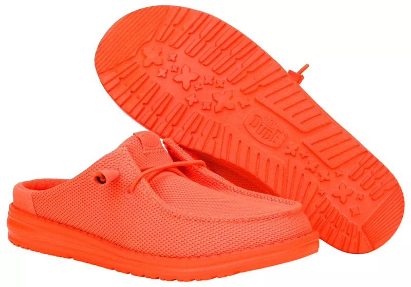 Женские моно-кроссовки с электроприводом Hey Dude Wendy Slip, цвет Electric Orange — фото 4
