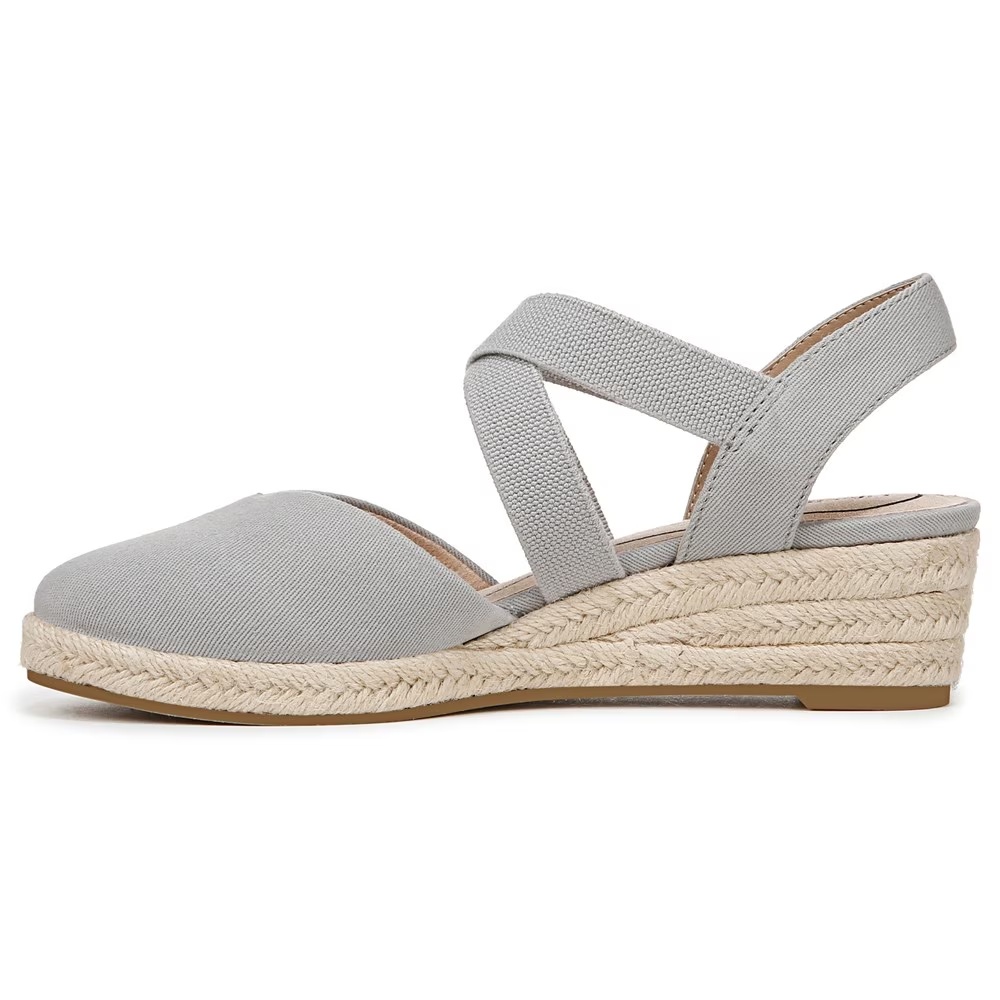 Туфли на танкетке Kimball espadrille от Lifestride, cloudy grey fabric — фото 4