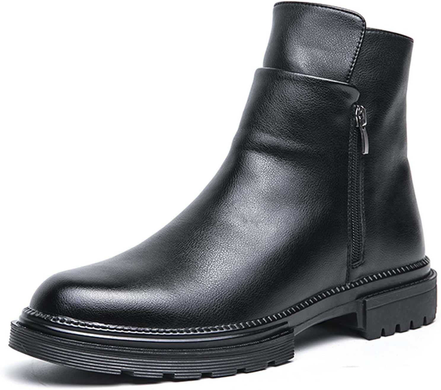 

Мужские модные челси ботинки с толстой подошвой, увеличивающие рост, деловые повседневные формальные ботинки чукка, городские высокие ботинки, костюмная обувь для офиса, свадьбы, церкви, кожаные туфли Generic, черный