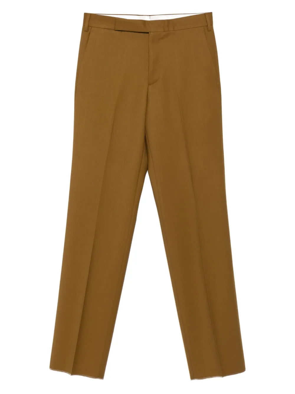 

Шерстяные брюки с необработанными краями Lardini, коричневый