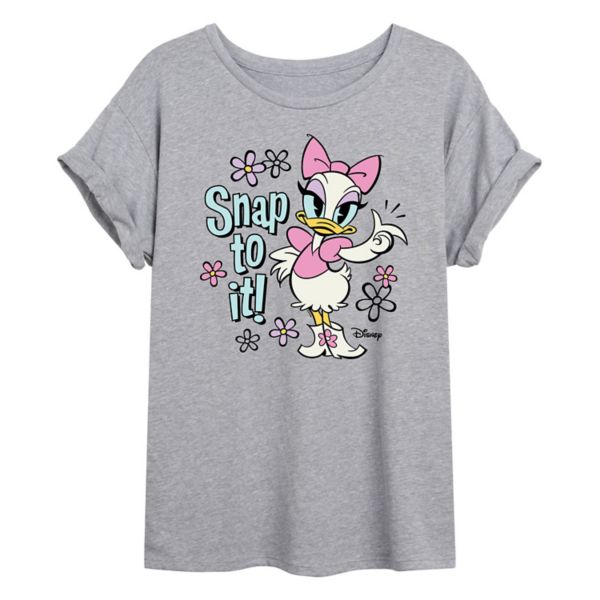 

Графированная оверсайз футболка Daisy snap to it для девушек Disney, серый