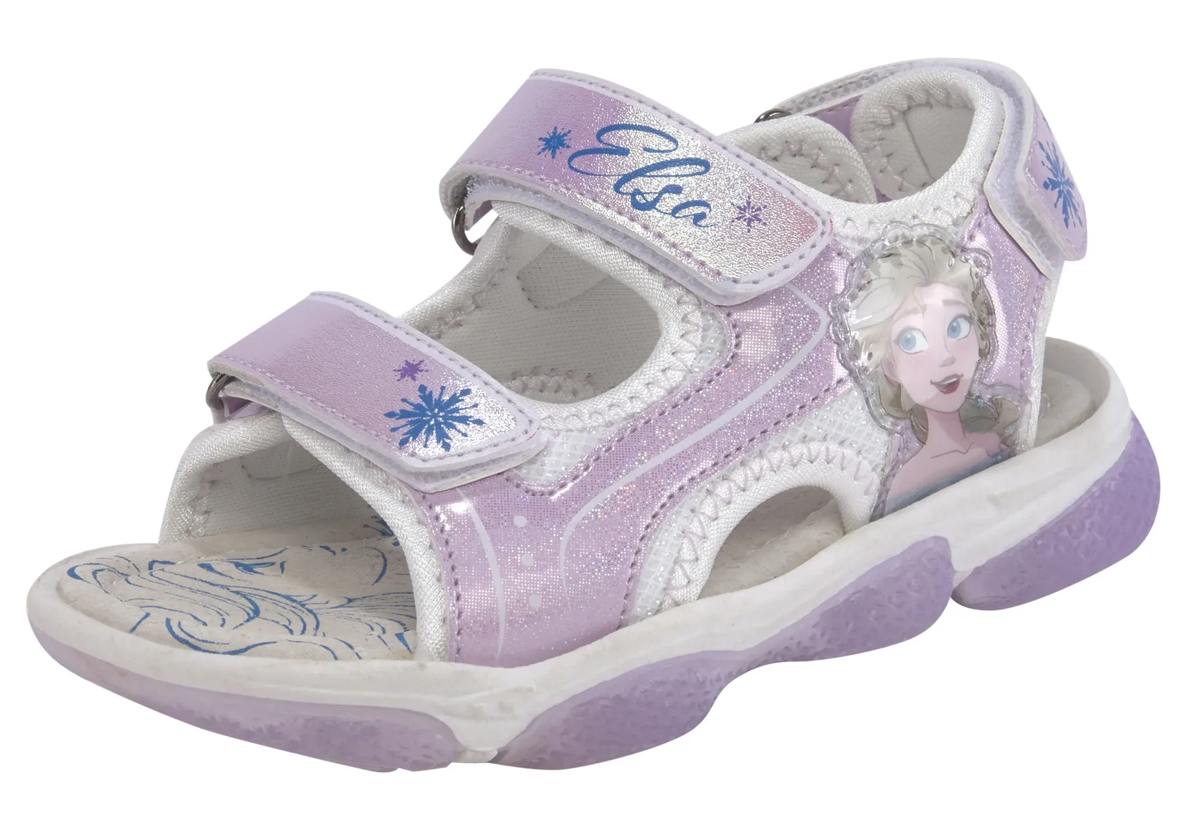 

Сандалии Disney "Frozen" с крутой мигающей функцией и застежками-липучками, цвет Lilac