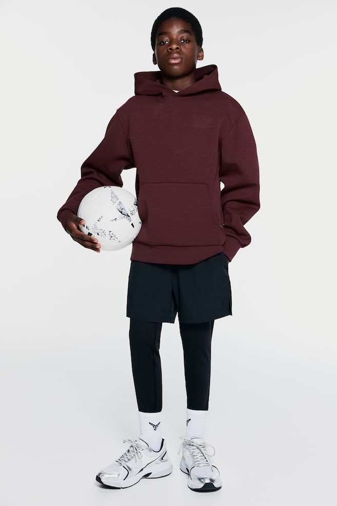 

Спортивная толстовка с капюшоном из драймува H&M, красный