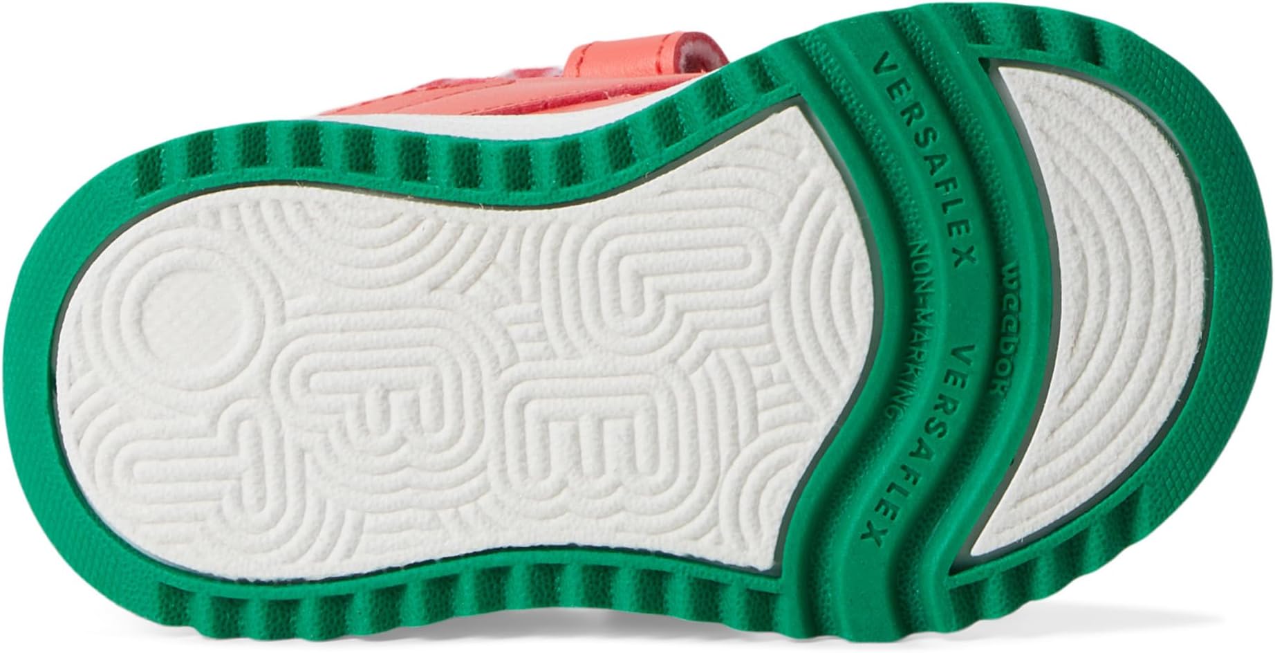 Кроссовки Reebok Kids Weebok Clasp Low 2, цвет Sunset Coral/White/Classic Green — фото 3