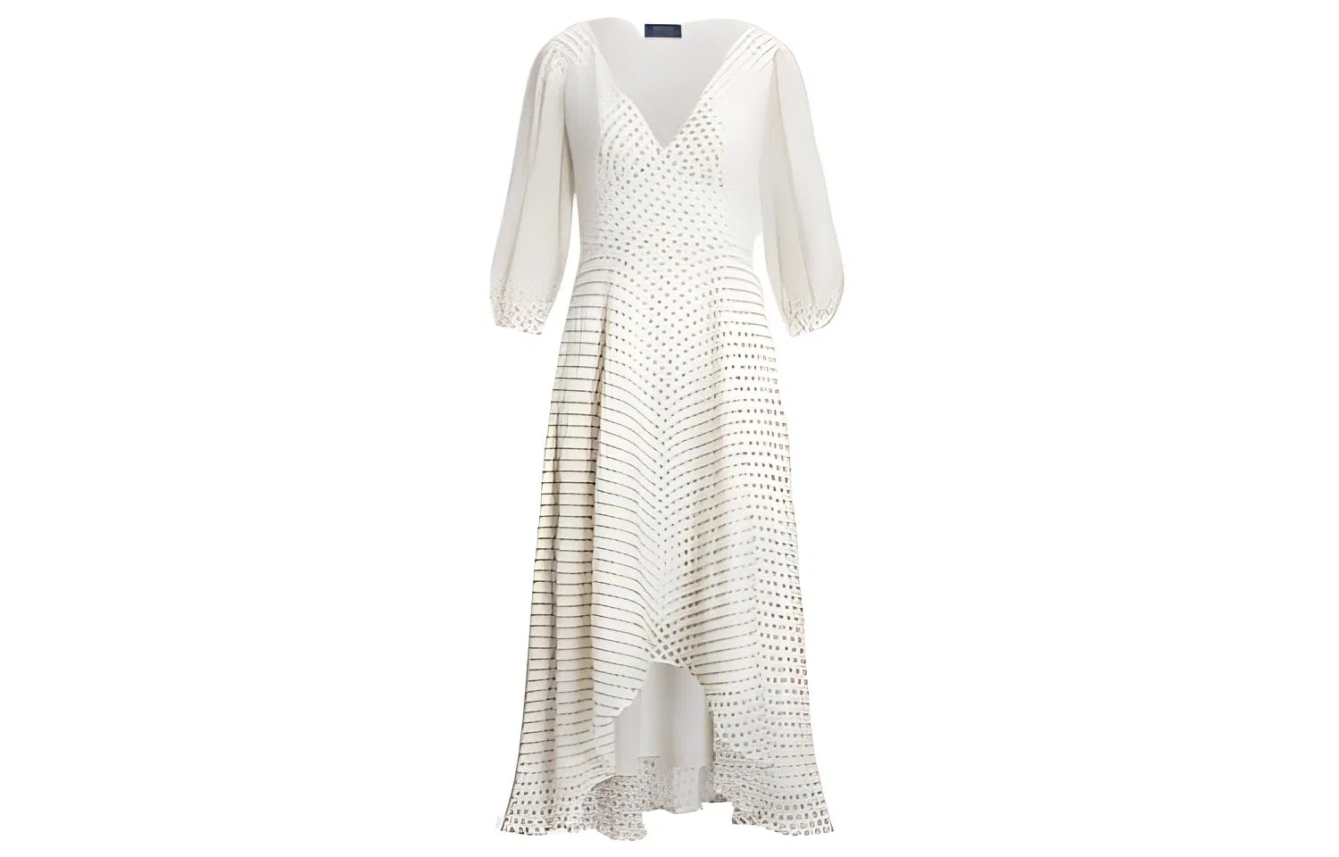Платье с длинным рукавом FW22 женское White Polo Ralph Lauren