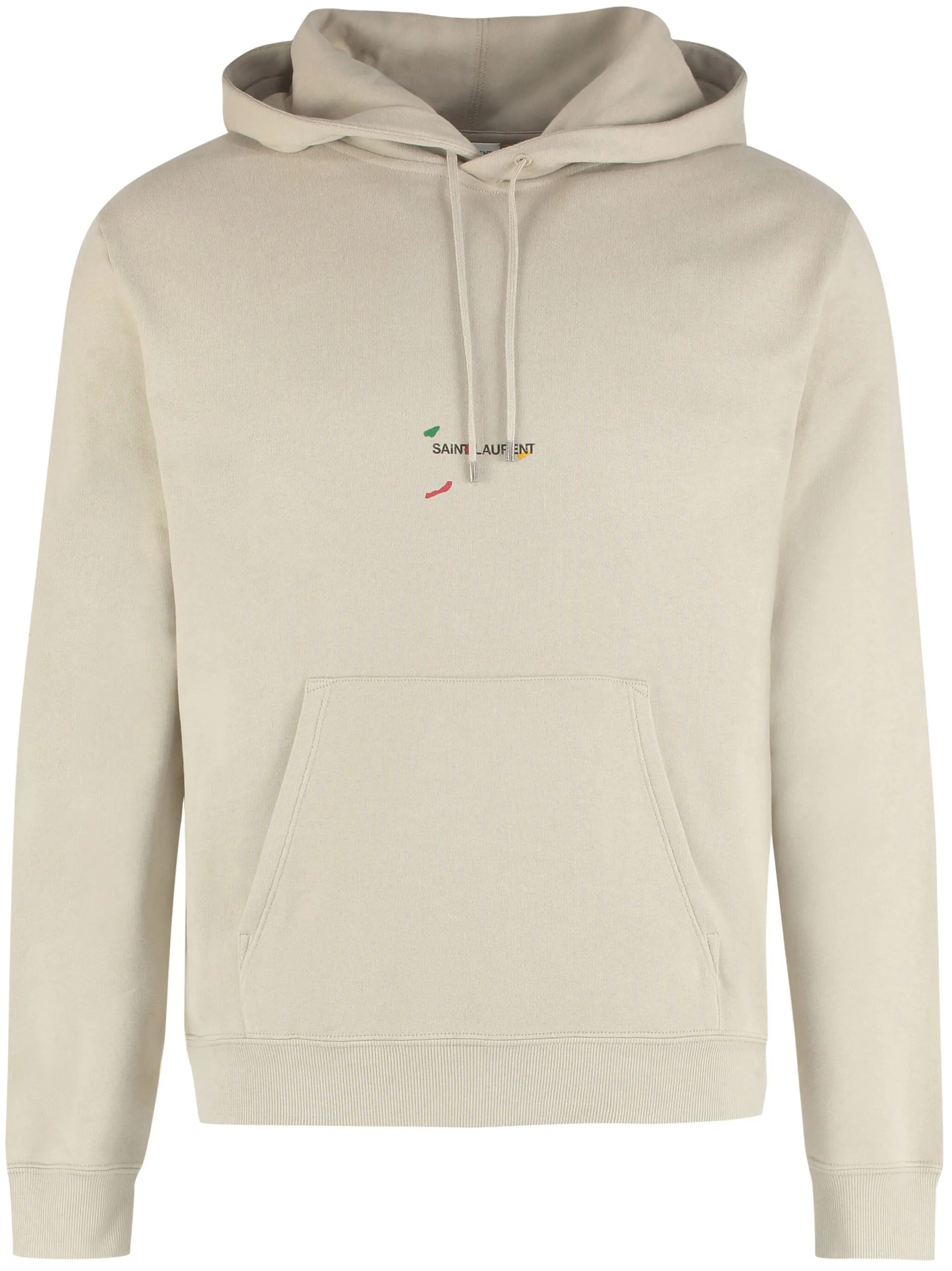 

Худи с логотипом Saint Laurent, бежевый