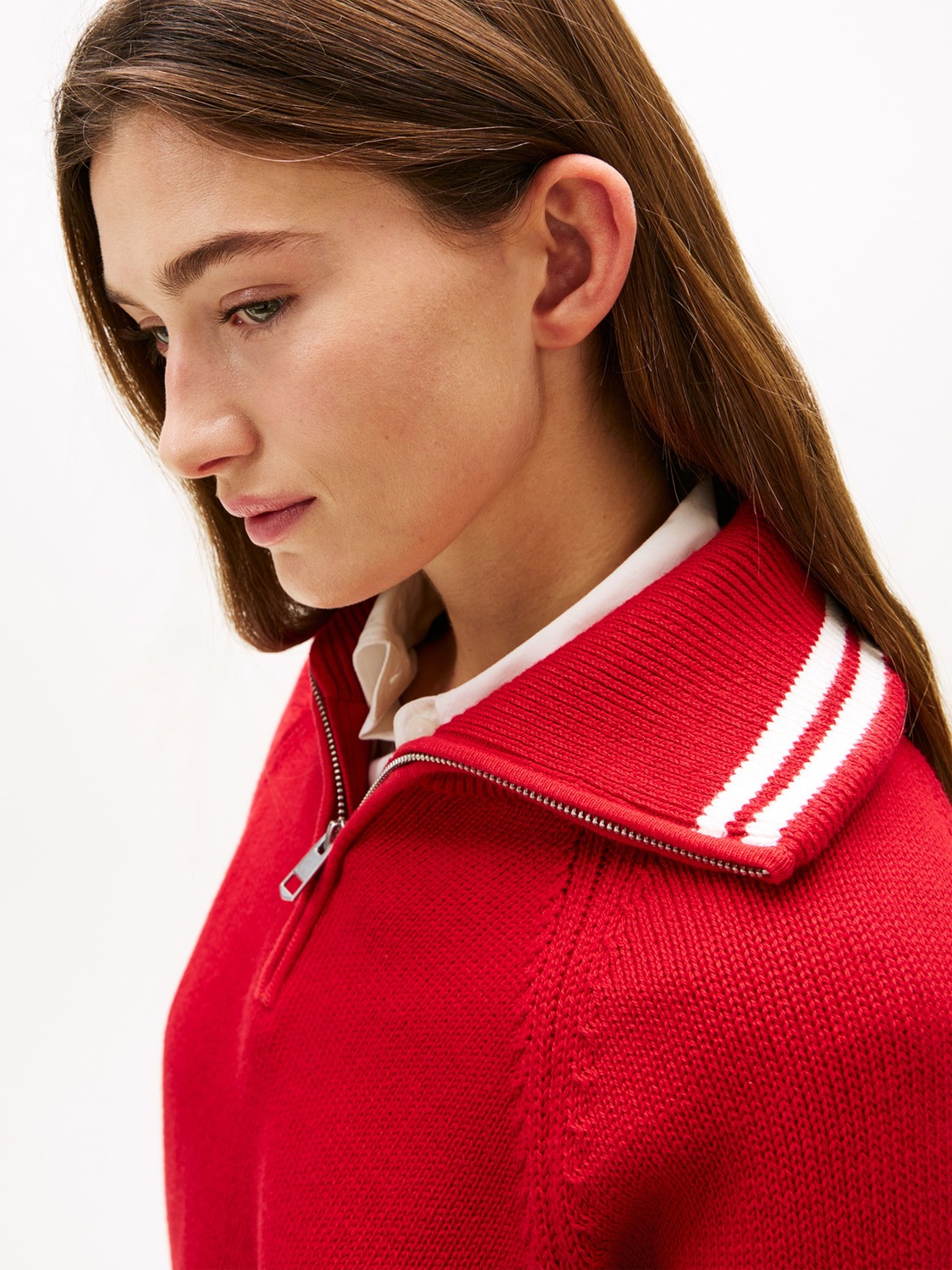 TOMMY HILFIGER Свитер 'Varsity' красный — фото 2