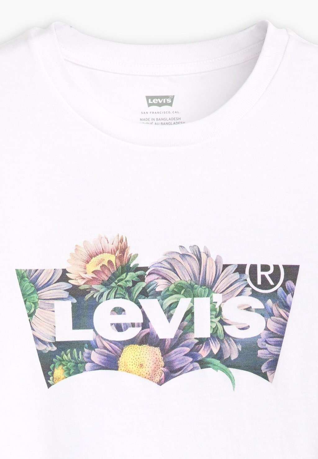 

Принт на футболке THE PERFECT TEE Levi's, белый