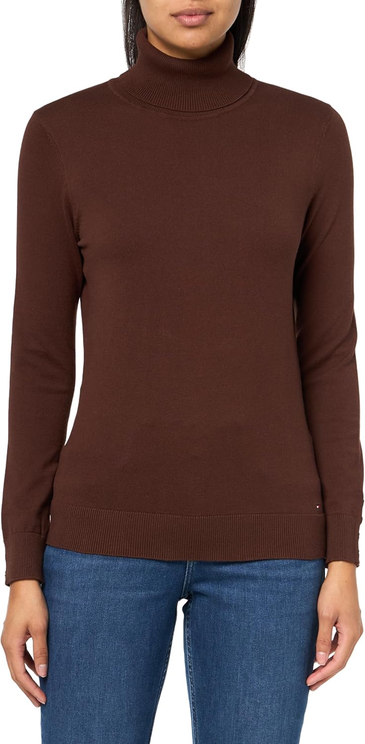 

Женский легкий хлопковый свитер с высоким воротом Tommy Hilfiger, Chicory