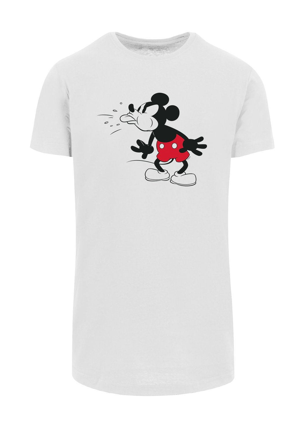 

Футболка с принтом DISNEY MICKY MAUS PREMIUM FILM MOVIE TV COMIC FAN MERCH FÜR KI F4NT4STIC, белый