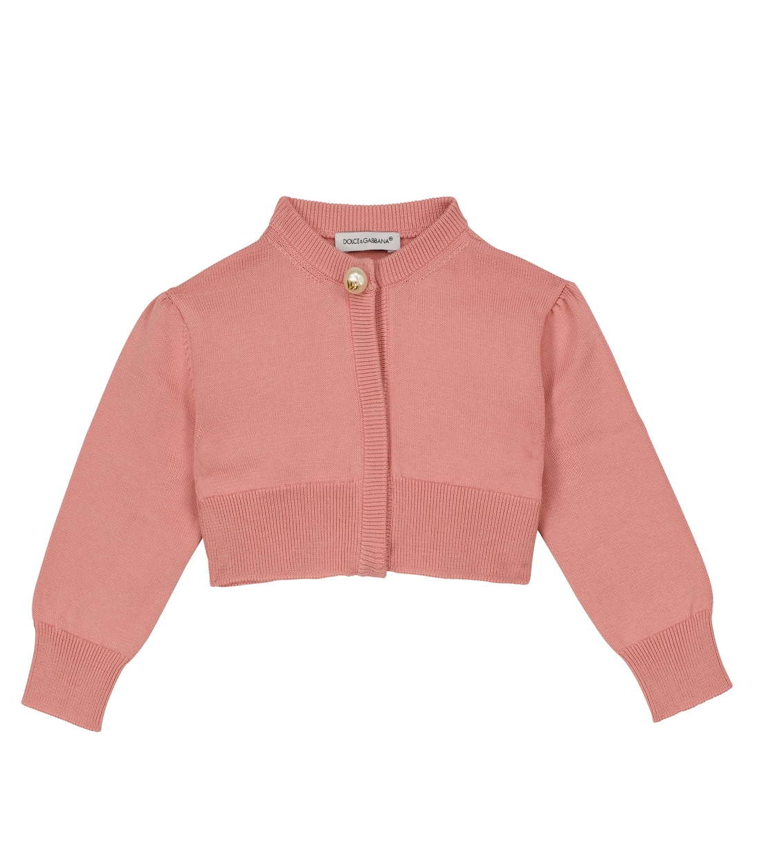 

Детский хлопковый вязаный кардиган Dolce&Gabbana Kids, Rosa Polvere Scuro