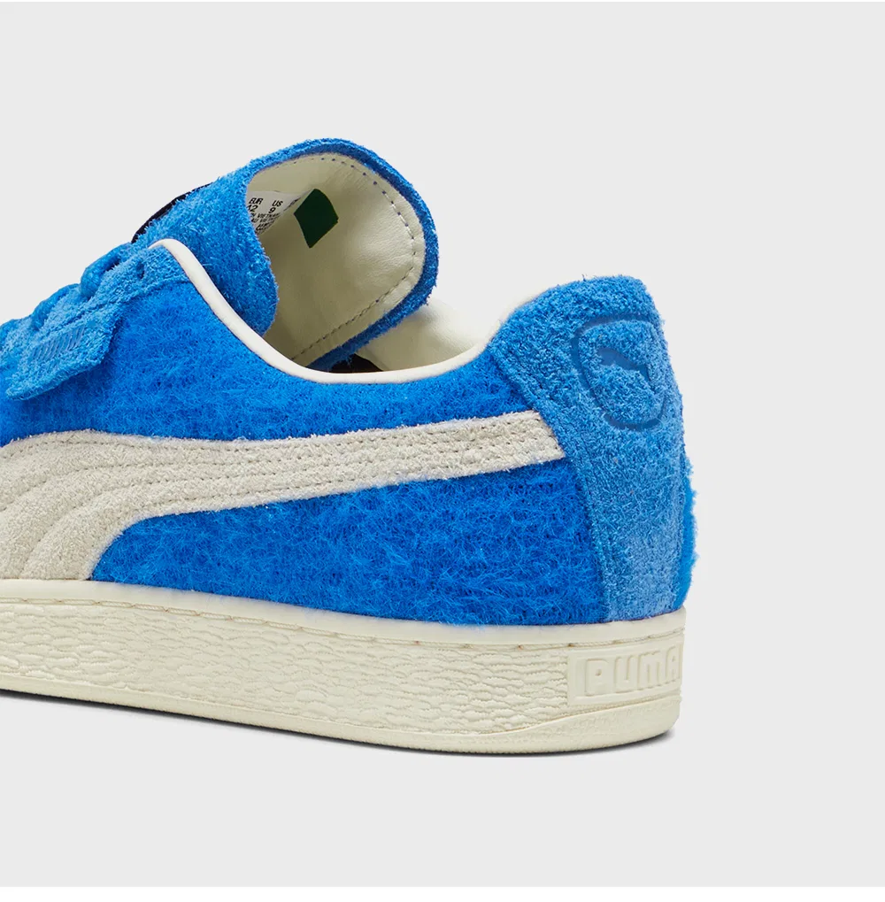Мужские сникеры Suede Mohair Team Royal цвета айвори от Puma — фото 3