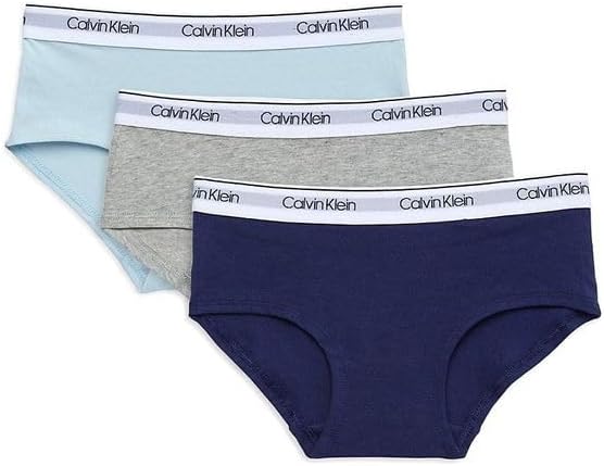 

Нижнее белье Calvin Klein Girls Hipster Panty, упаковка, 3-Pack Symphony/H Grey/Empryean
