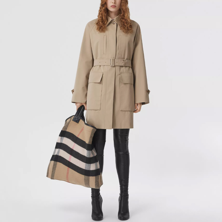 Пальто Burberry, женское, медовый — фото 3