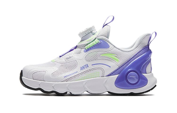 

Детские противоскользящие амортизирующие низкие кроссовки для бега Antakids, ANTA Белый/Чистый фиолетовый