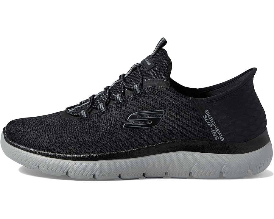 Кроссовки SKECHERS Summits High Range Hands Free Slip-Ins, цвет Black/Charcoal — фото 4