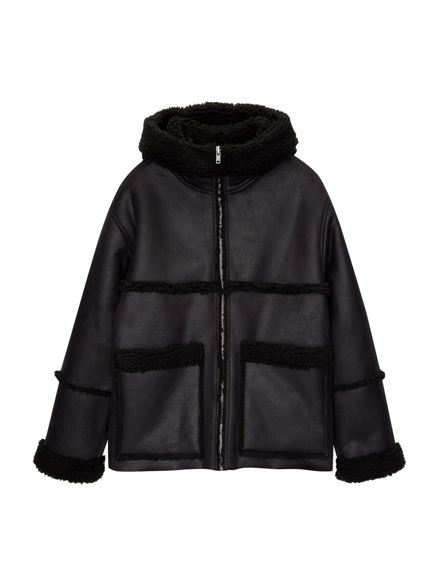 

Зимняя куртка Pull&Bear, черный