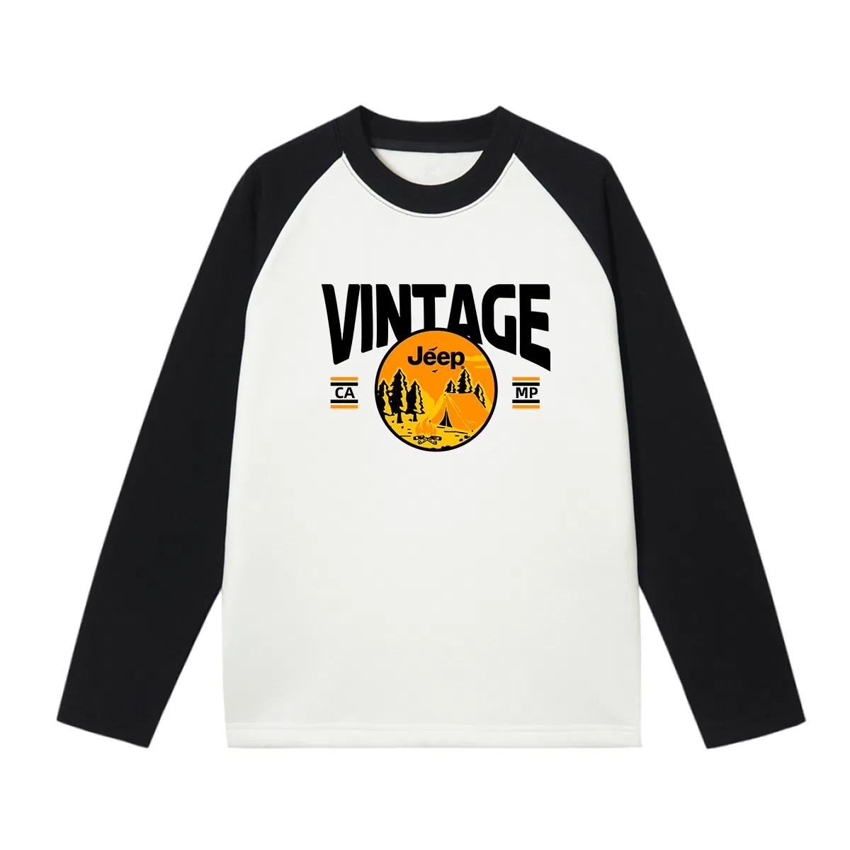 Свитшот детский Grade School с круглым вырезом Moderate Jeep, Black White