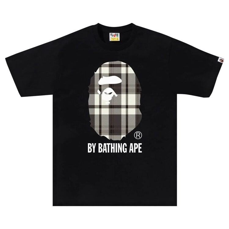 

Футболка BAPE Check By Bathing Ape 'Black', черный