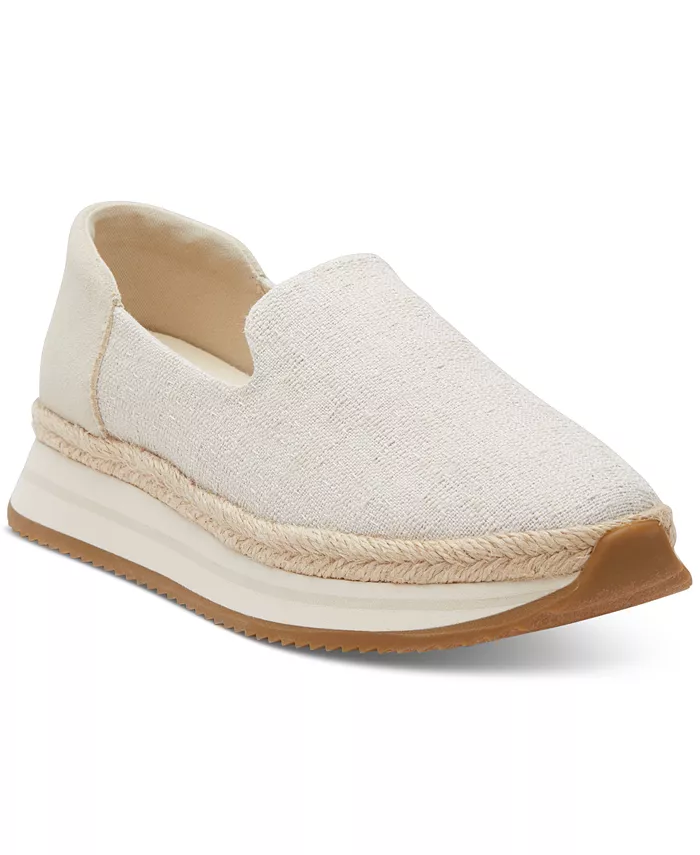 Женские слипоны Jocelyn с эспадрильной подошвой TOMS, белый