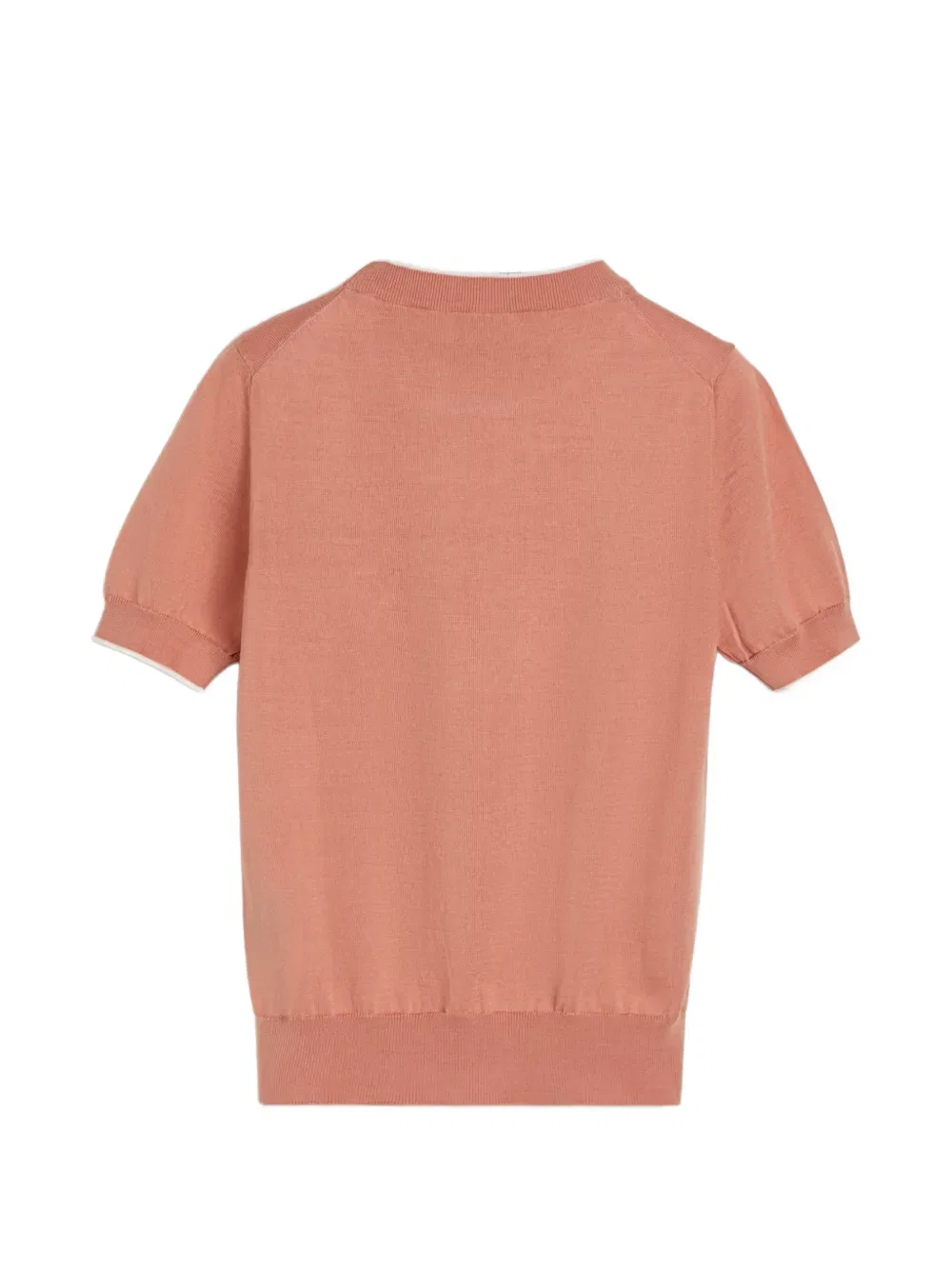 Легкая трикотажная футболка из хлопка с логотипом Brunello Cucinelli Kids, оранжевый — фото 2