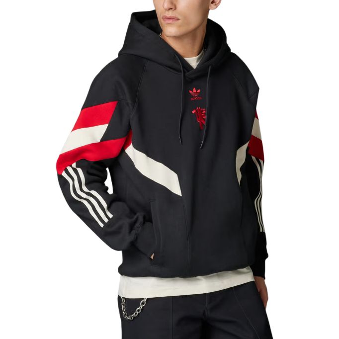 Толстовка Manchester United Originals Adidas Originals, черный — фото 4