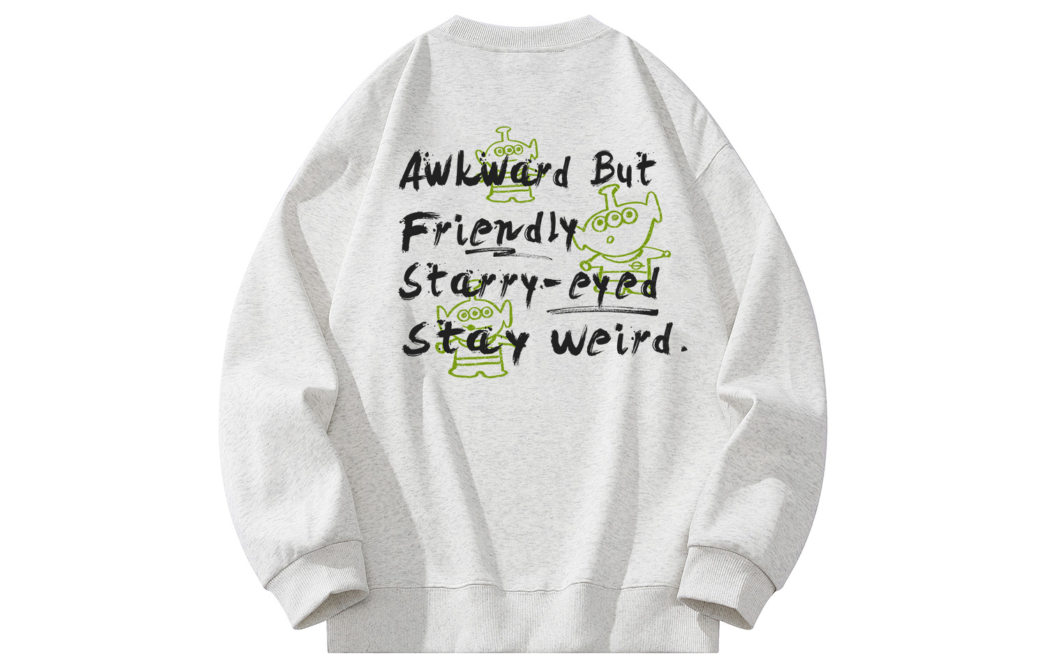 

Свитшоты Unisex Crew Neck Moderate Heavyweight Disney, heather серый fleece-lined