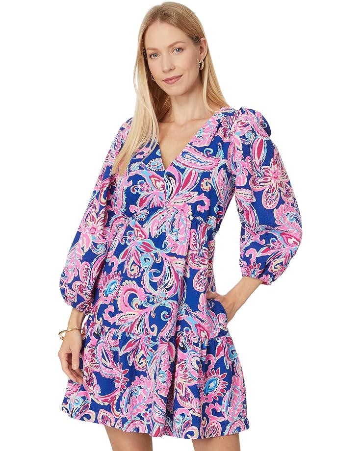 

Платье Lilly Pulitzer Deacon 3/4 Sleeve V-Neck, цвет Multi Flitting About