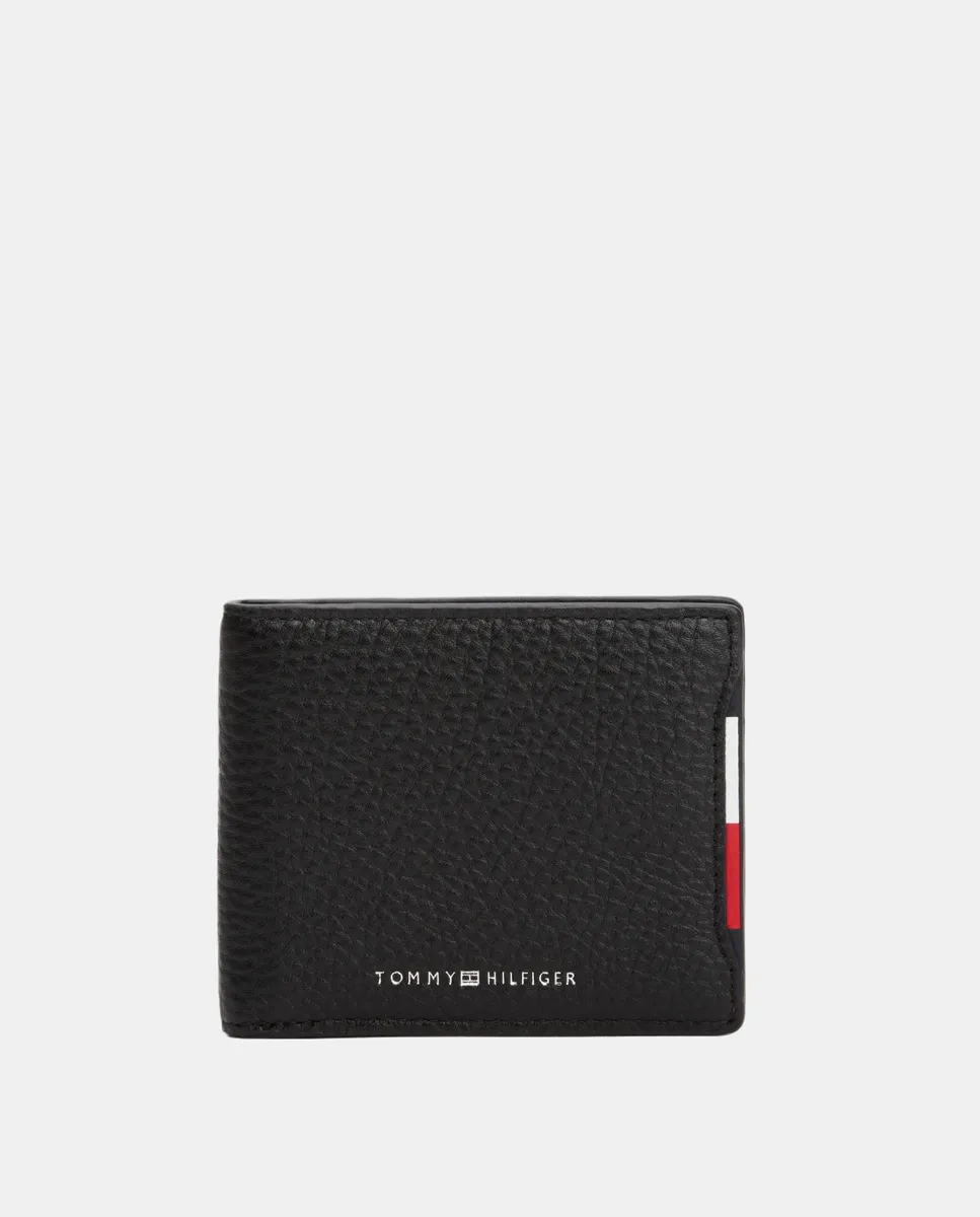 

Мужская кожаная сумка-портфель с корпоративной деталью Tommy Hilfiger, черный