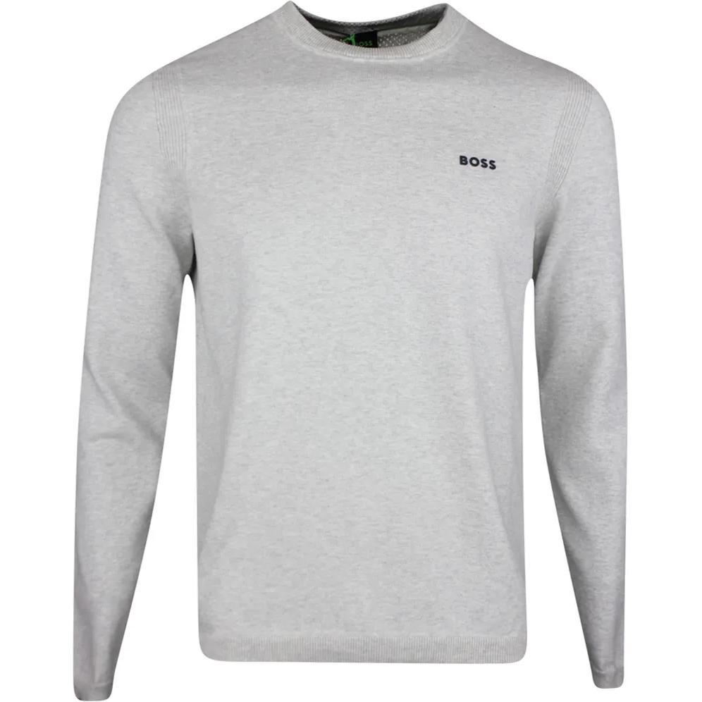 

HUGO BOSS Трикотажный свитер светло-серый