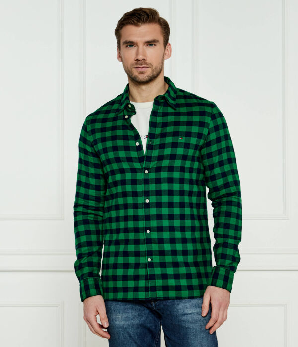 

Рубашка Slim Fit Tommy Hilfiger, зеленый