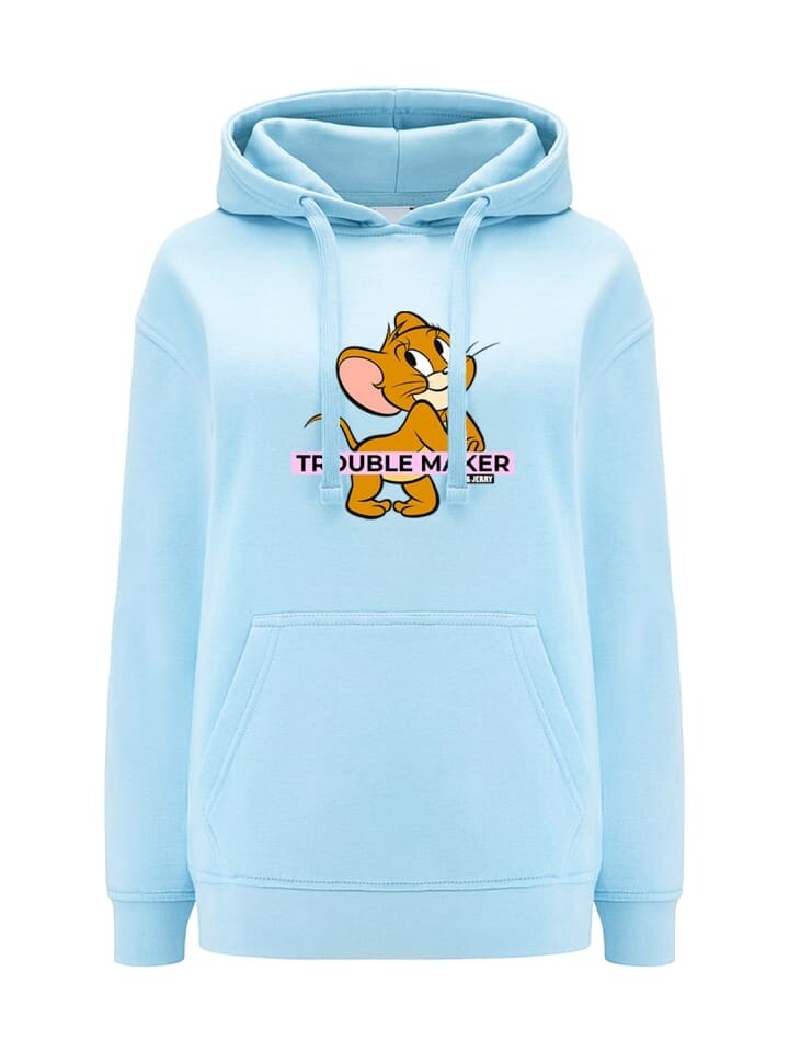 

Пуловер Tom & Jerry Damen Kapuzen, голубой