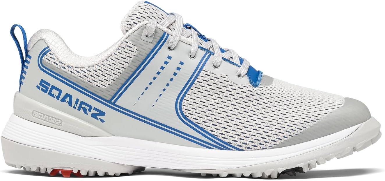 

Мужские спортивные гольф-кроссовки SQAIRZ Speed Mesh, разработаны для равновесия и производительности, сменные шипы, дышащие, синий/серый/светло-серый