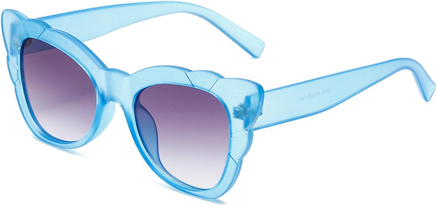 

Модные винтажные солнцезащитные очки «кошачий глаз» для женщин, большие солнцезащитные очки в форме бабочки, стильные, роскошные, с градиентным переходом цвета mincl, Blue Gray