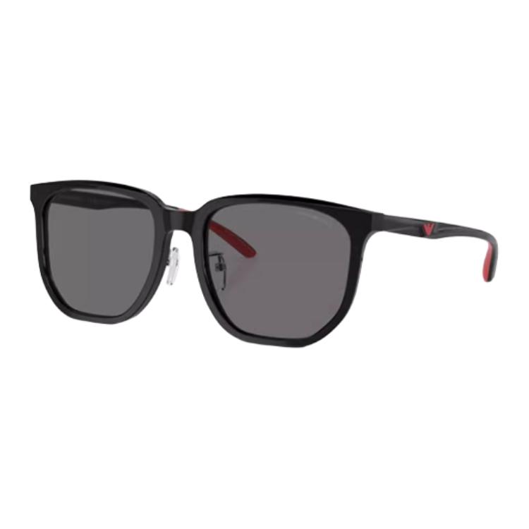 

EMPORIO ARMANI Квадратные солнцезащитные очки для мужчин ярко-черные, Bright Black