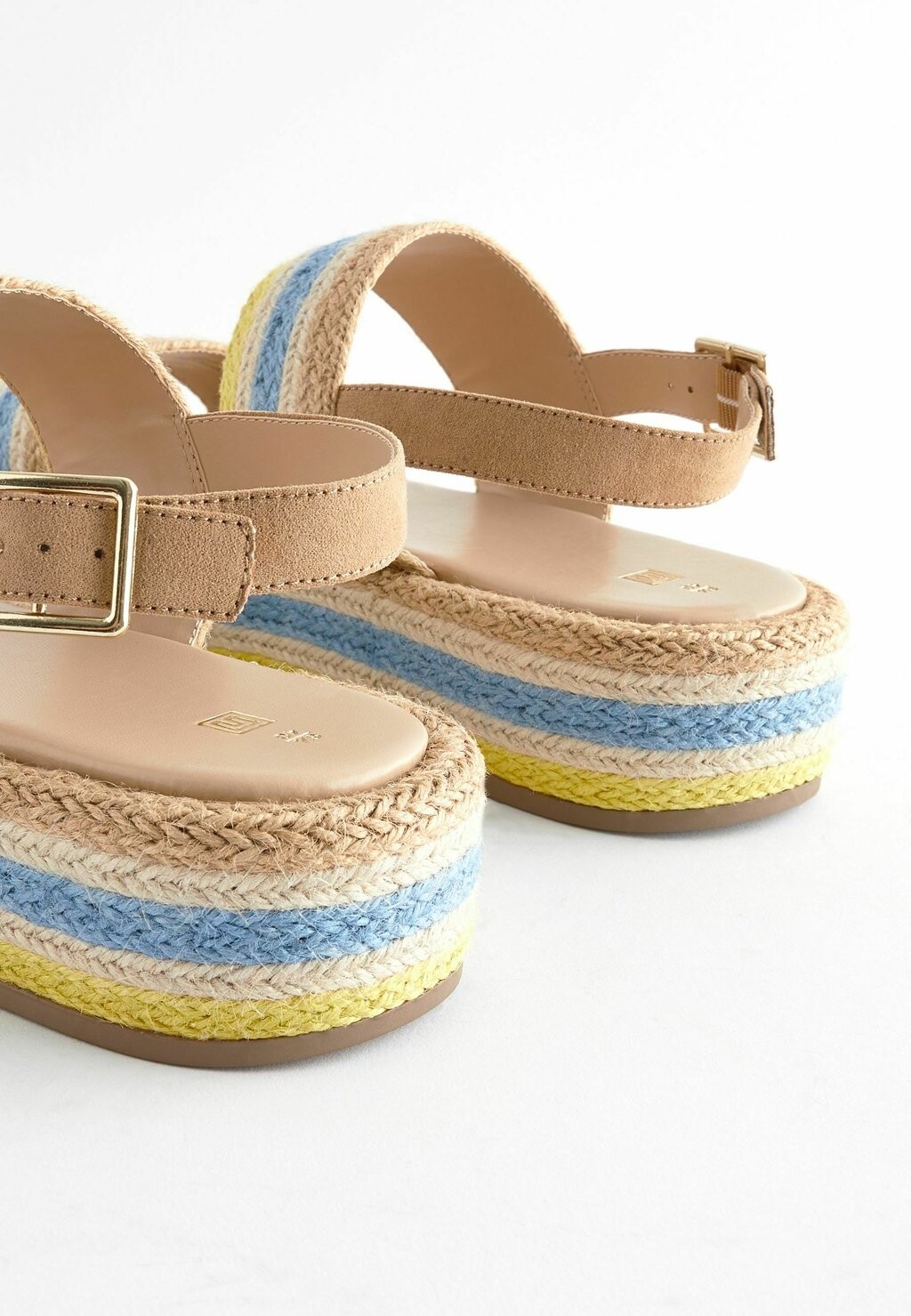 

Босоножки на платформе Next, сине-желтые