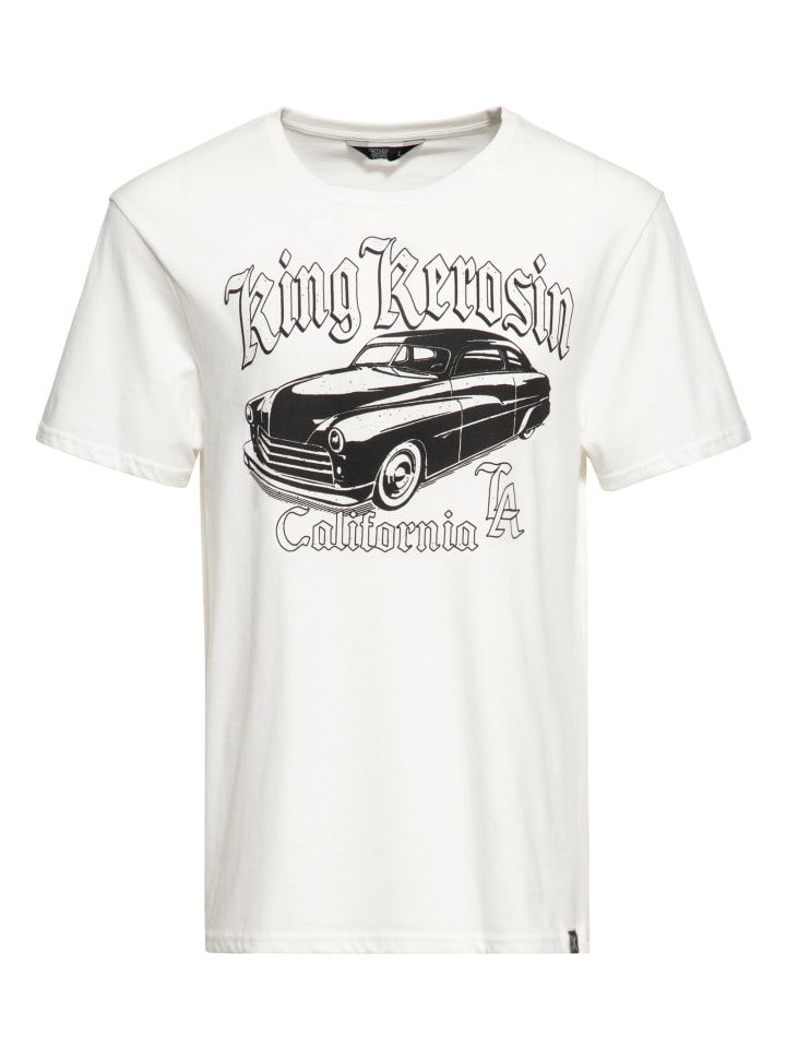 

Футболка King Kerosin California Greaser белого цвета King Kerosin, Белый, Футболка King Kerosin California Greaser белого цвета King Kerosin