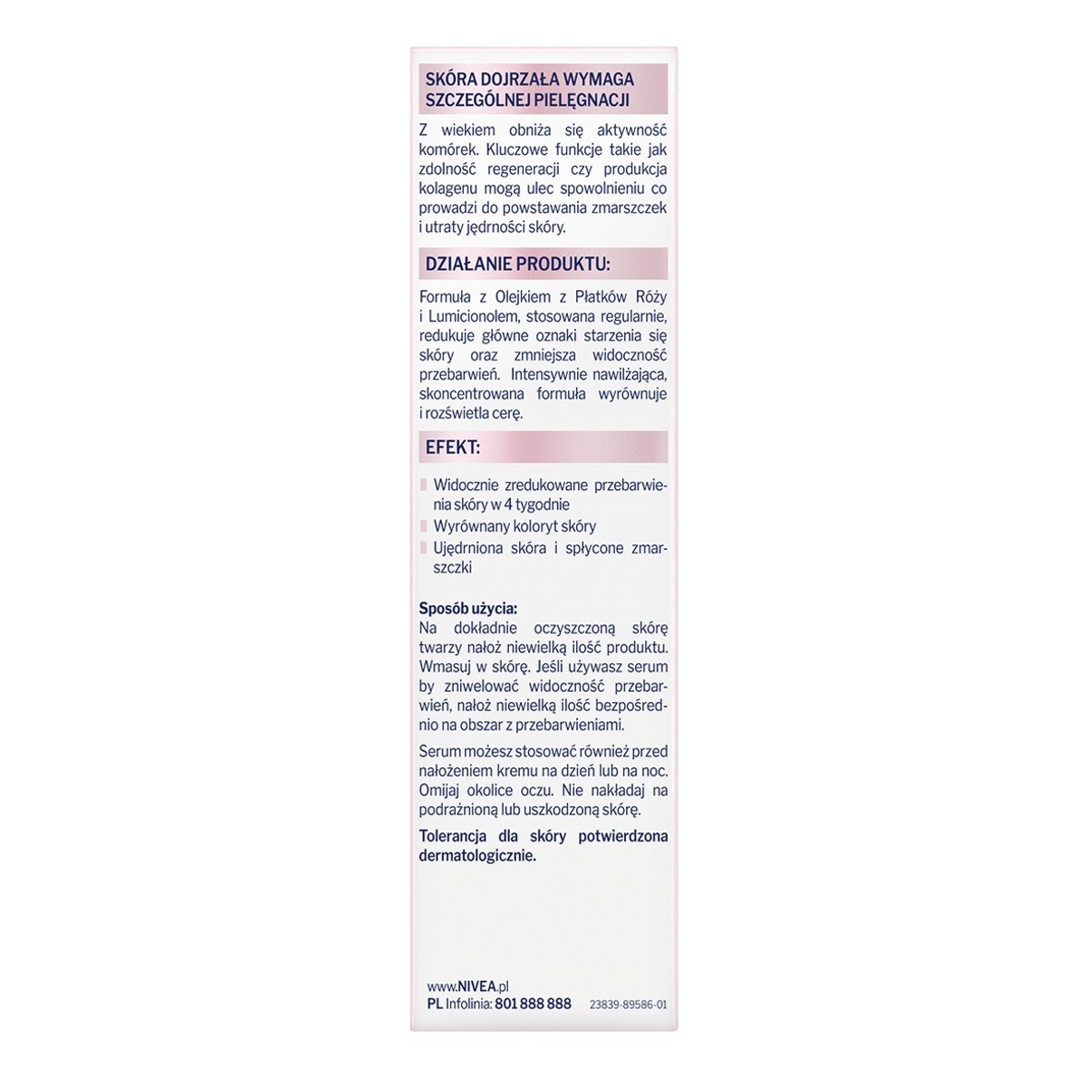 Сыворотка Nivea — Для лица vital strahlender teint anti-altersflecken , объем, 40 мл — фото 2