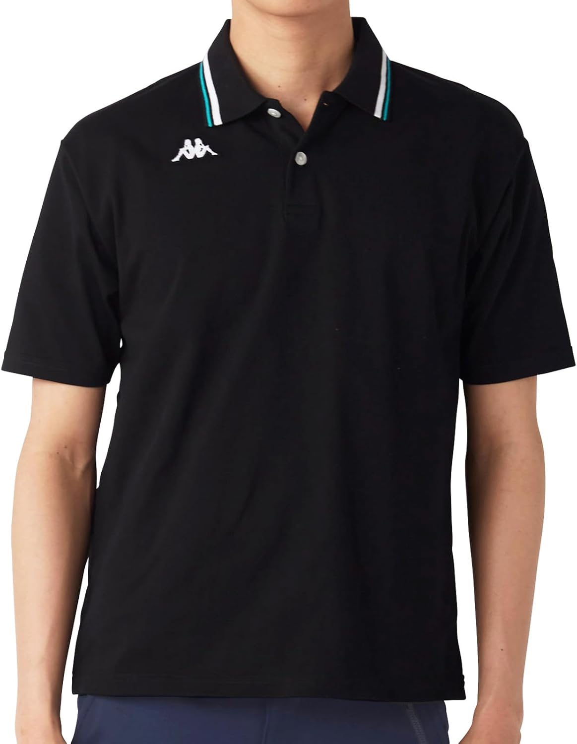 

Мужская поло-рубашка Kappa с коротким рукавом, черный/синий