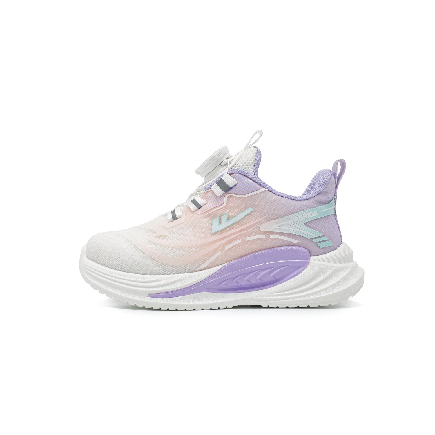 

Детские кроссовки Mid top Lifestyle из искусственной кожи с противоскользящей и износостойкой подошвой WARRIOR, белый/фиолетовый/розовый