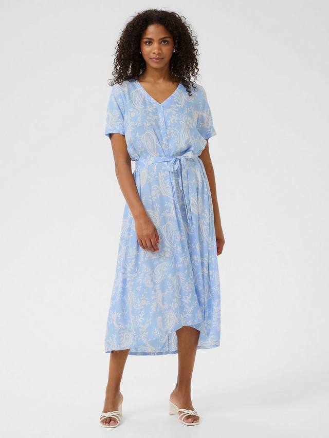 

Платье миди Windsurfer в стиле пейсли KAFFE, Blue/Multi