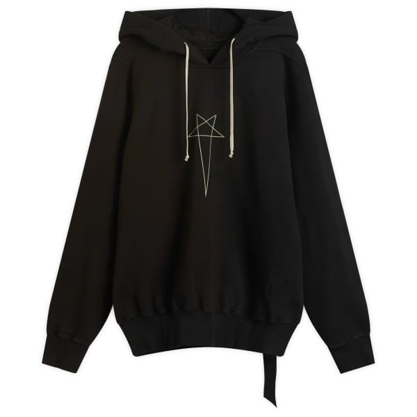 

Толстовка оверсайз Rick Owens Drkshdw, черный/pearl