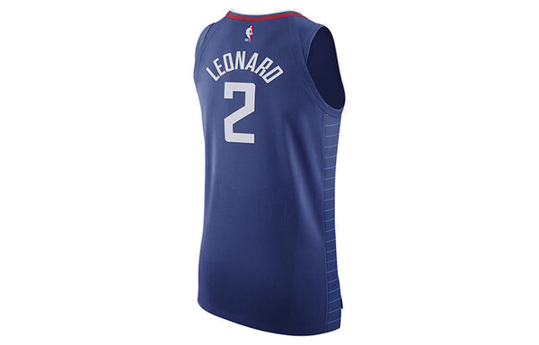 Спортивная футболка kawhi leonard clippers icon edition vest men's blue Nike, синий — фото 2