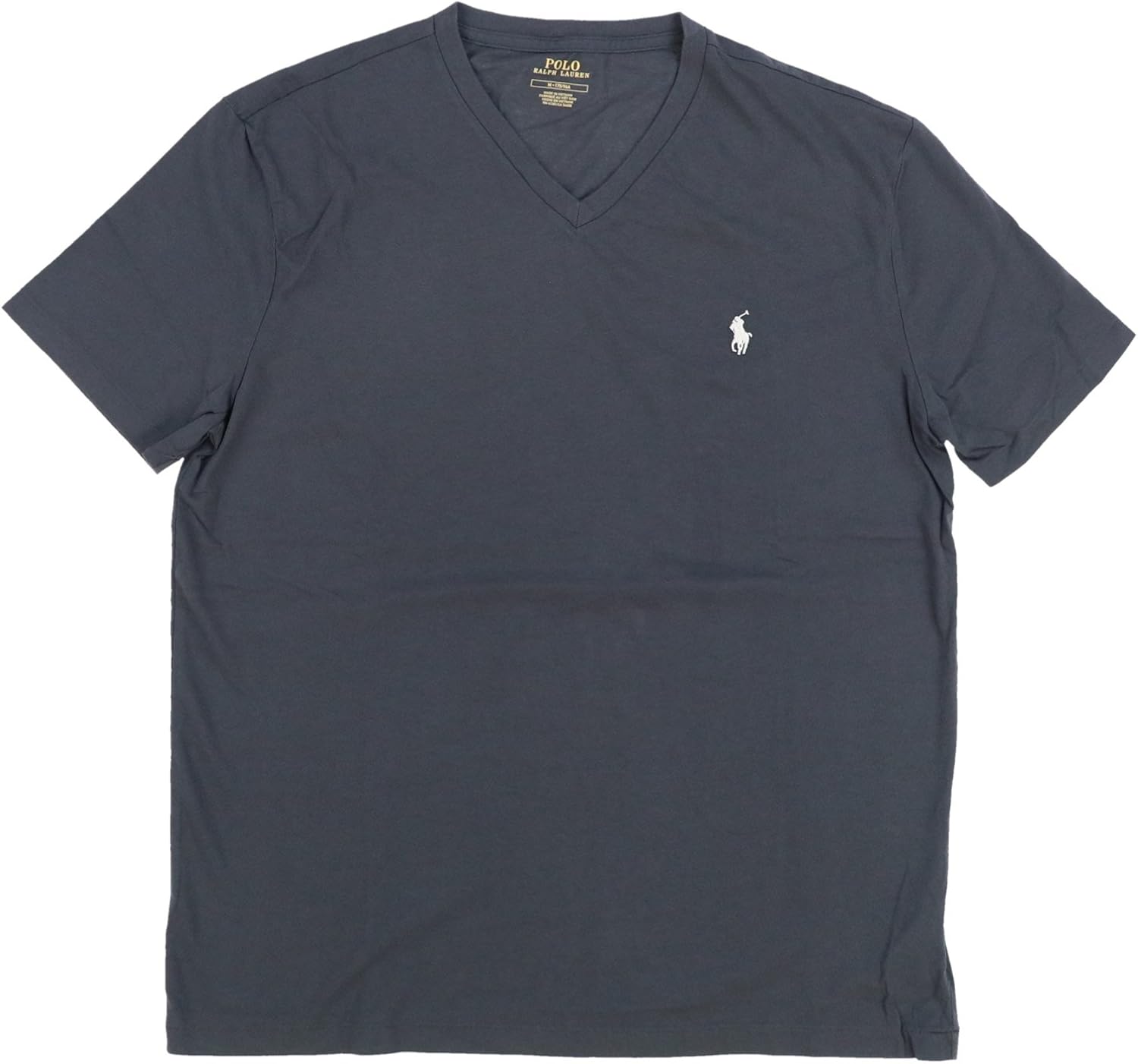 

Polo Ralph Lauren мужская футболка V-образного выреза стандартного кроя, Charcoal Grey