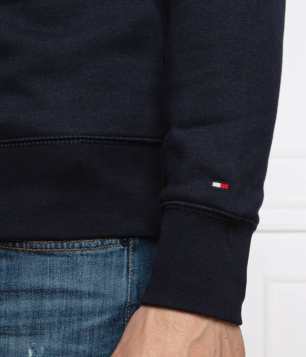 Толстовка мужская Tommy Hilfiger с надписью, синий — фото 4