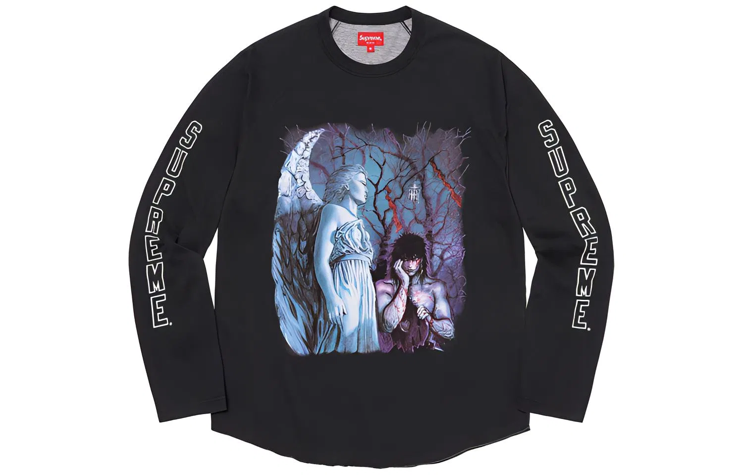 Футболка с рукавом реглан The Crow Supreme, Black Cemetery